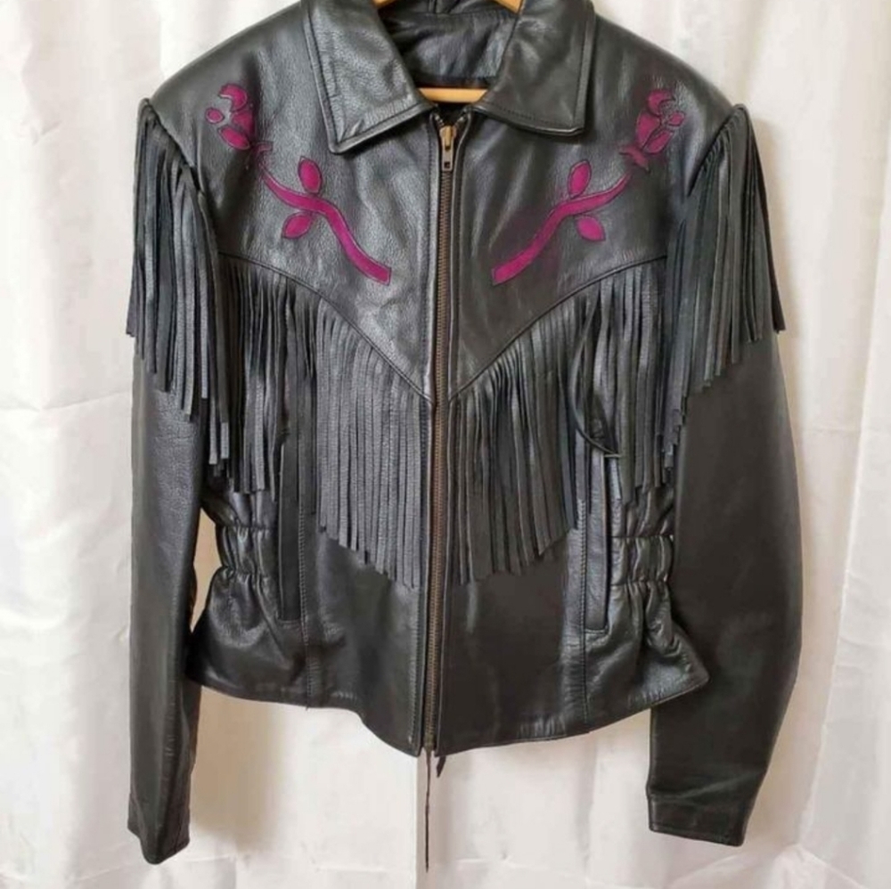 Raider Leather Jacket size 12